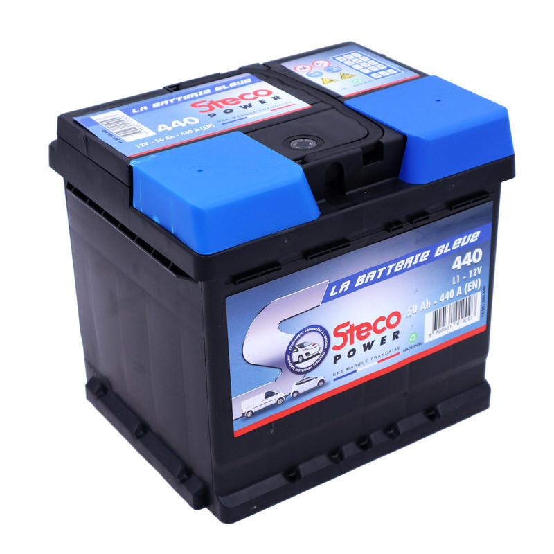 Batterie 12 volts voiture diesel 52 AH puissance 440 Ampères (EN) -  Équipement auto
